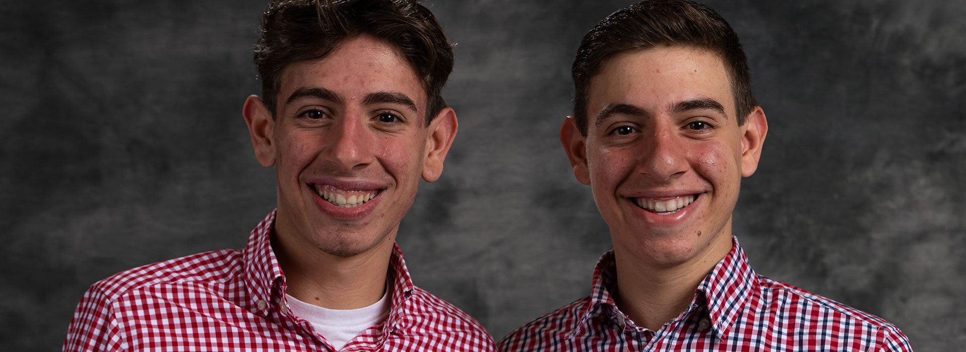 From left, Alex and Justin Amato ’21