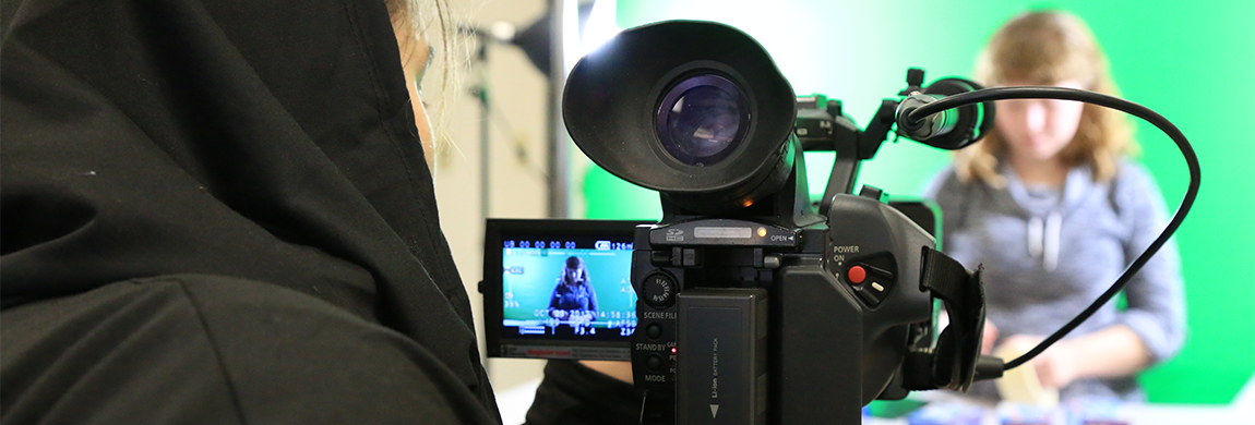Students record a video