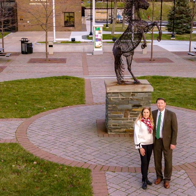 President David Rogers and Jan Rogers