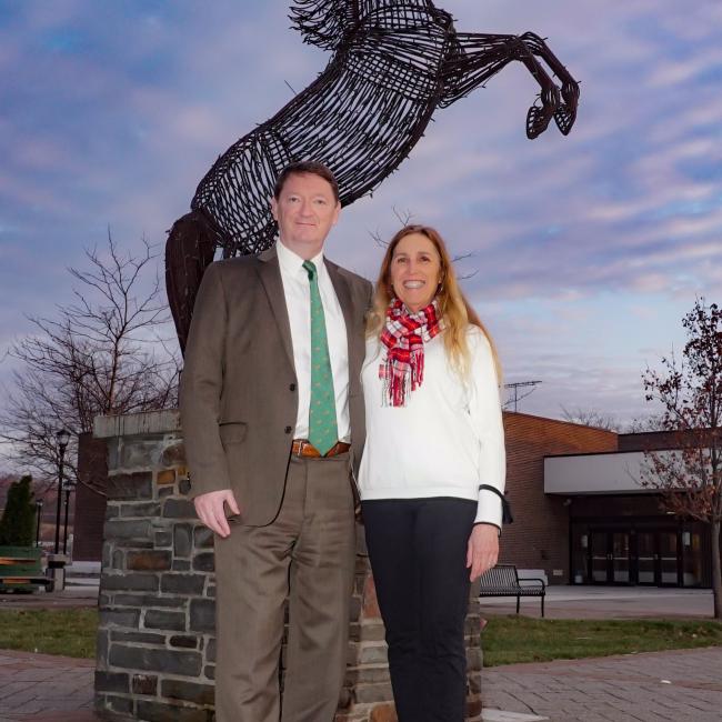 President David Rogers and Jan Rogers