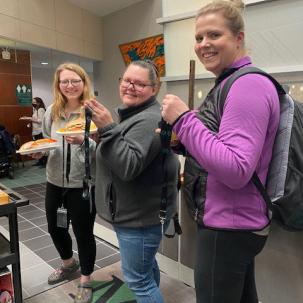 Norwich students enjoy subs and swag sponsored by N-CAB.