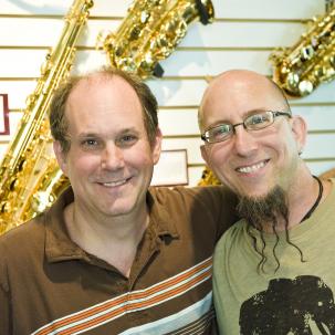 Bill Cole and Jeff Coffin of Dave Matthews Band; Photo credit Jeff Altman